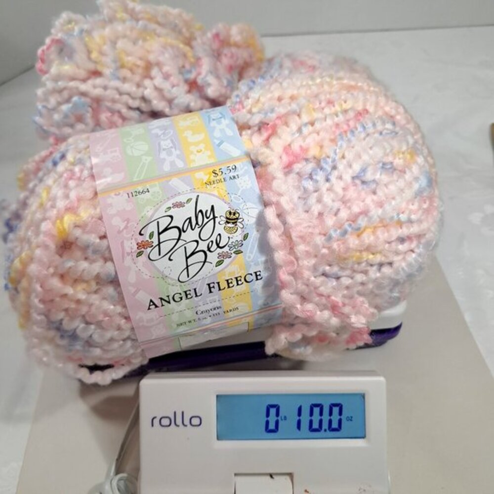 Baby Bee Angel Fleece Yarn‎ crayons 1010 pink variegated pastel babybelle